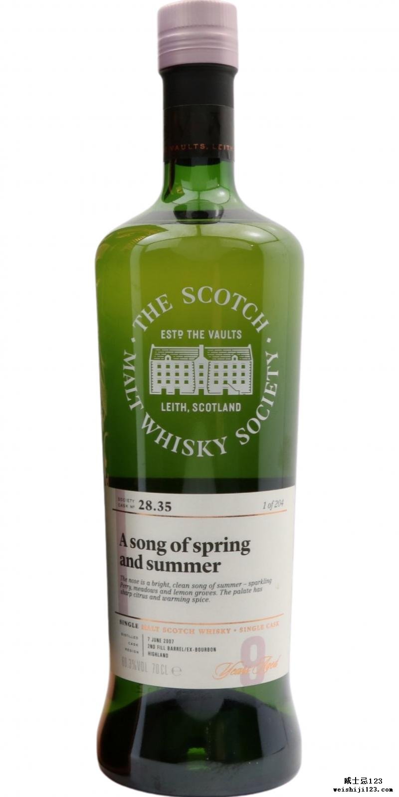 Tullibardine 2007 SMWS 28.35