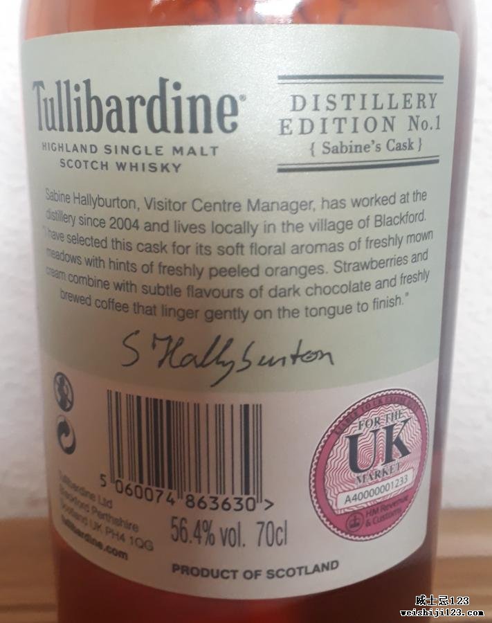 Tullibardine Distillery Edition No.1