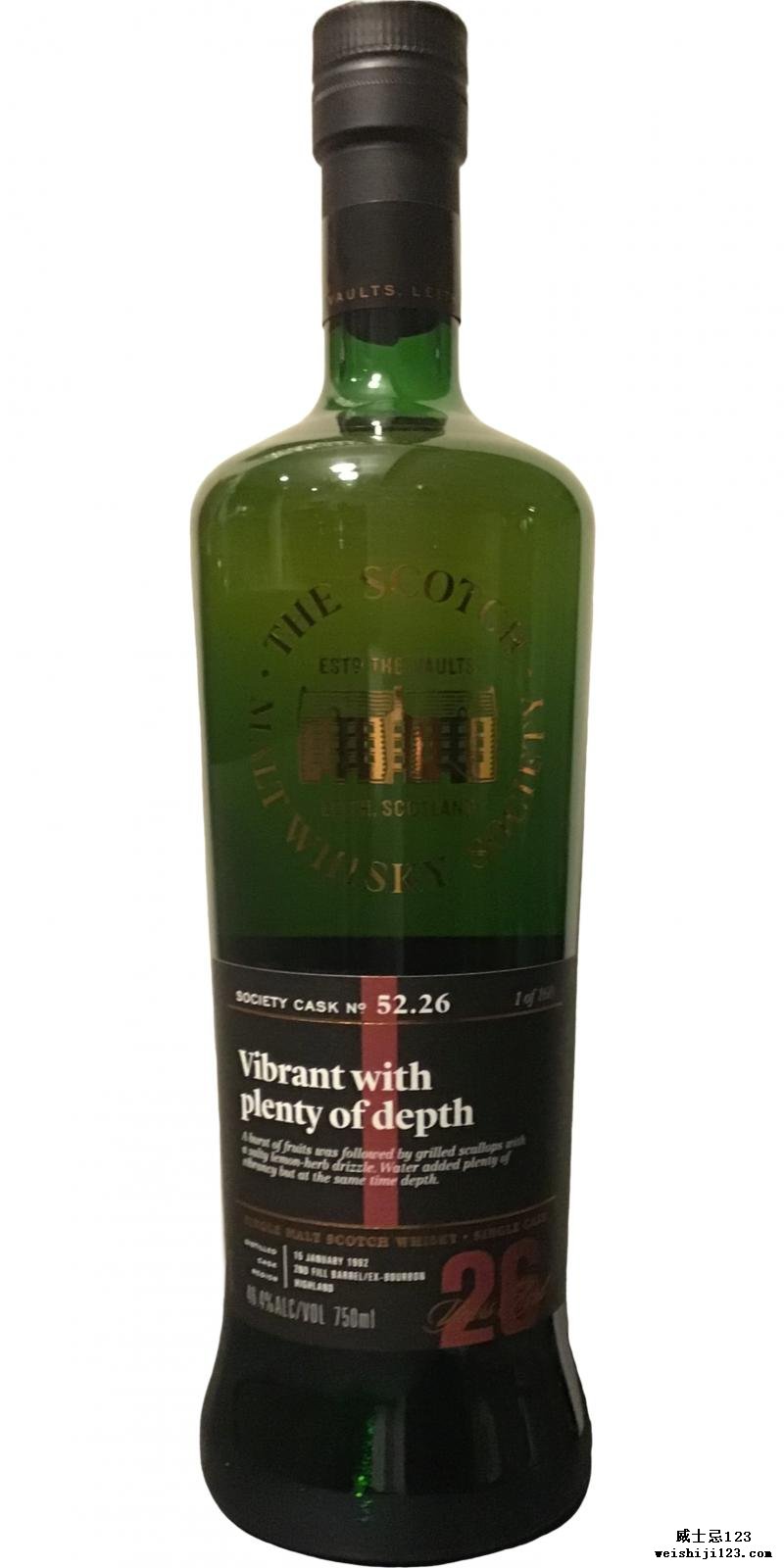 Old Pulteney 1992 SMWS 52.26