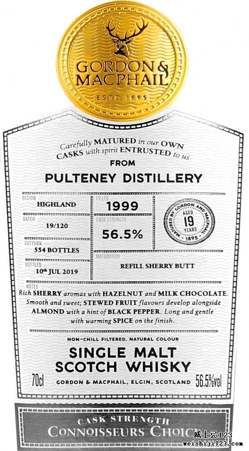 Old Pulteney 1999 GM