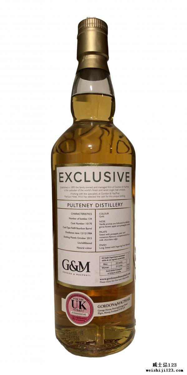 Old Pulteney 1984 GM