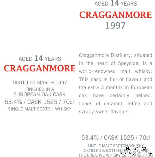 Cragganmore 1997 CWC