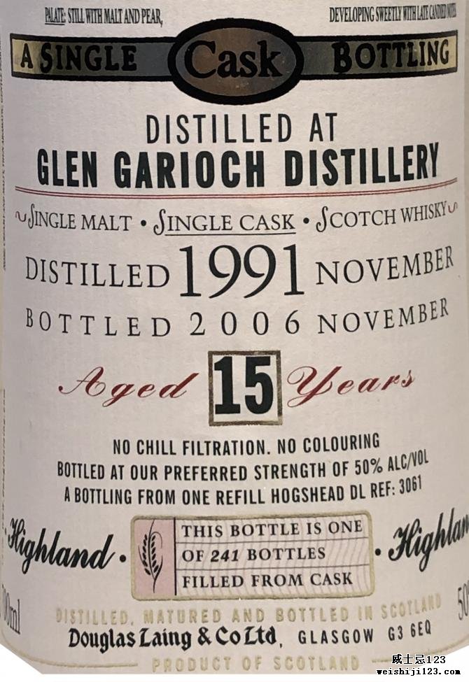 Glen Garioch 1991 DL
