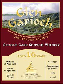 Glen Garioch 1988 US