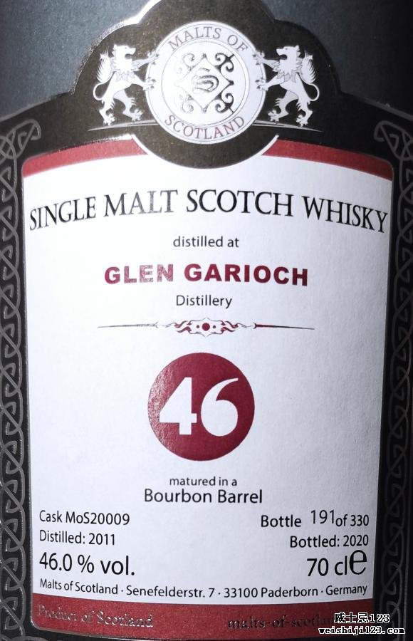 Glen Garioch 2011 MoS