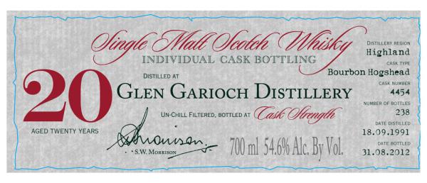 Glen Garioch 1991 DR