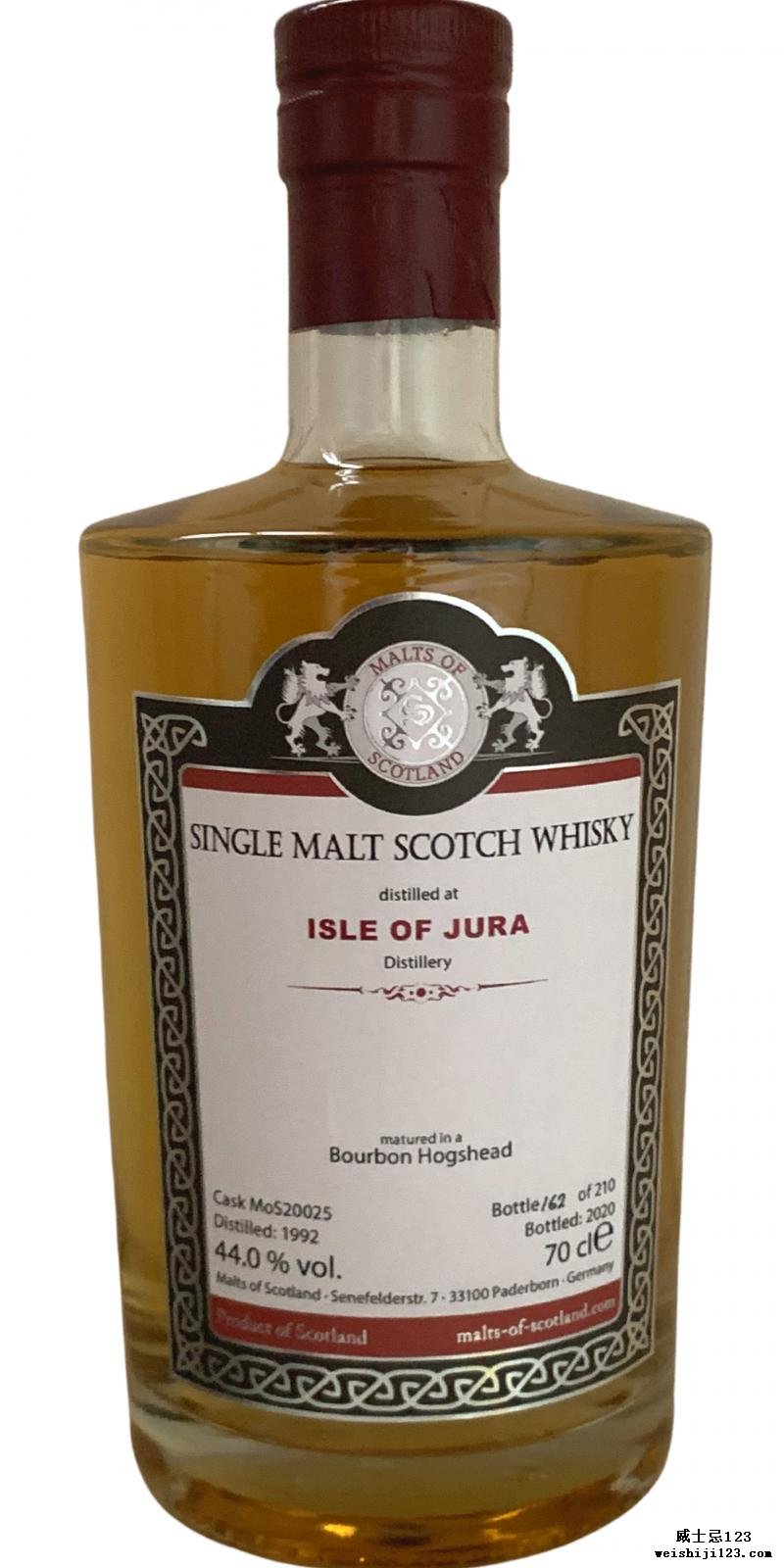 Isle of Jura 1992 MoS