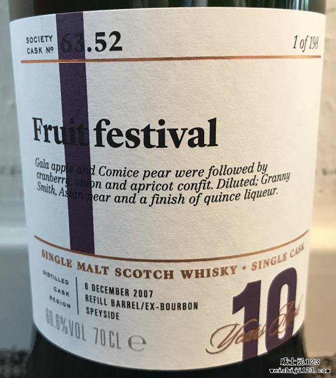 Glentauchers 2007 SMWS 63.52