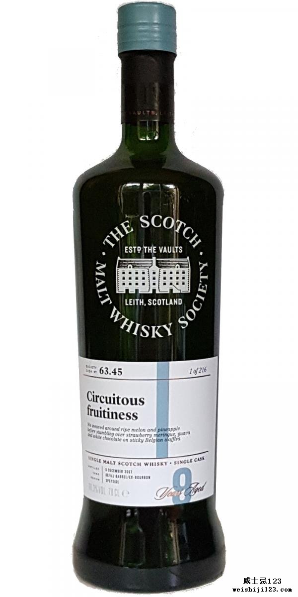 Glentauchers 2007 SMWS 63.45