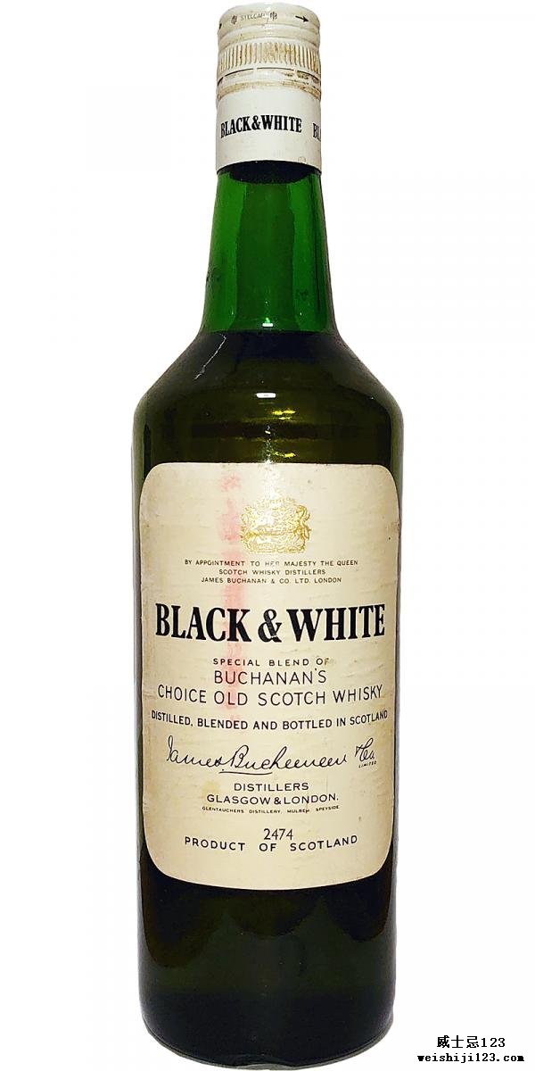 Black & White A Special Blend of Bunchanan's Choice Old Scotch Whisky