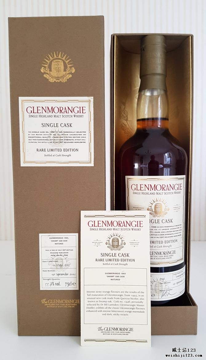 Glenmorangie 1993 - 'Swamp' Oak Cask