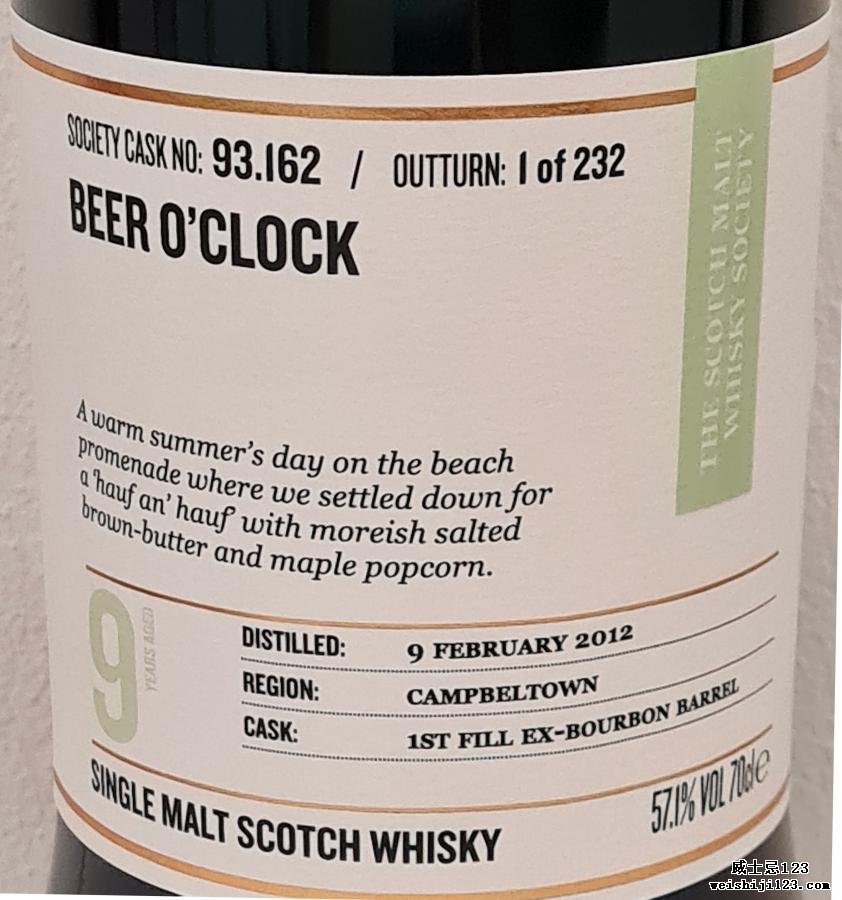 Glen Scotia 2012 SMWS 93.162