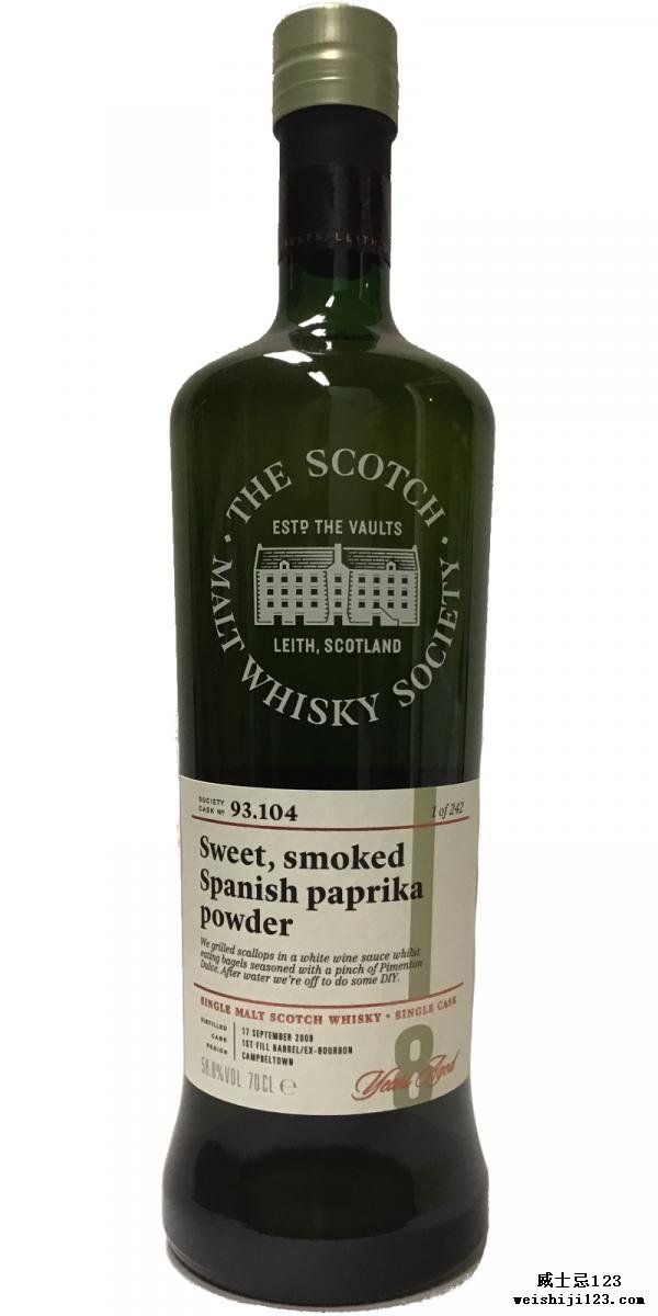 Glen Scotia 2009 SMWS 93.104