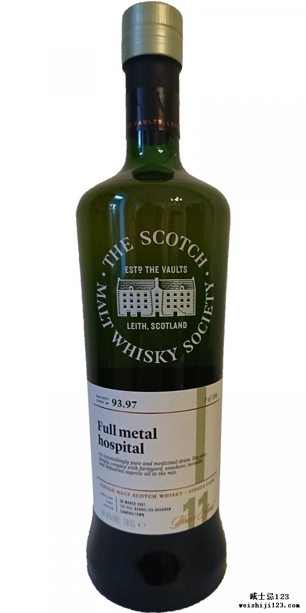 Glen Scotia 2007 SMWS 93.97