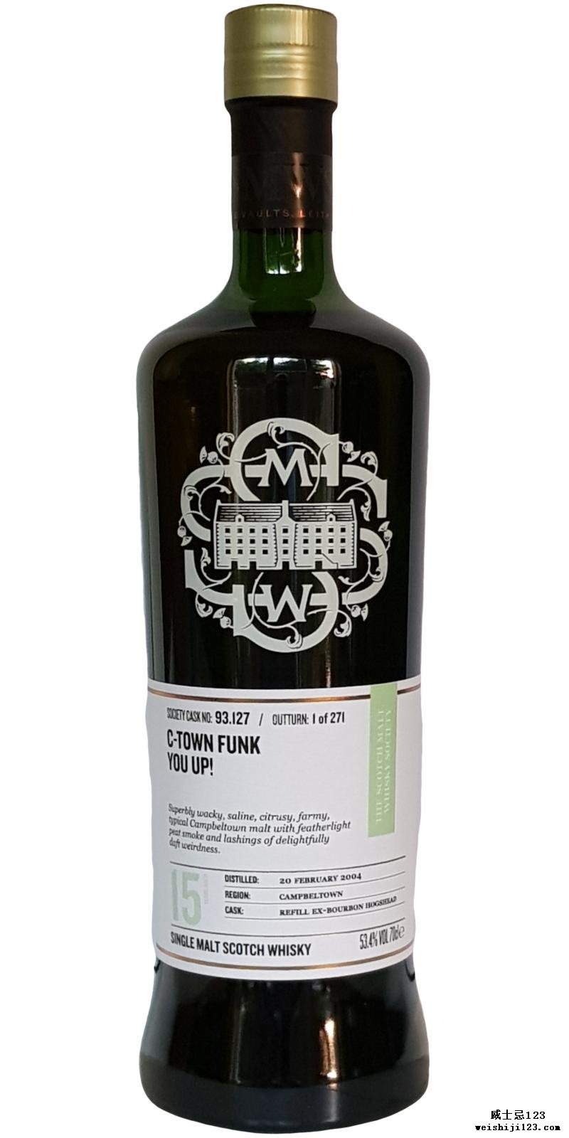 Glen Scotia 2004 SMWS 93.127