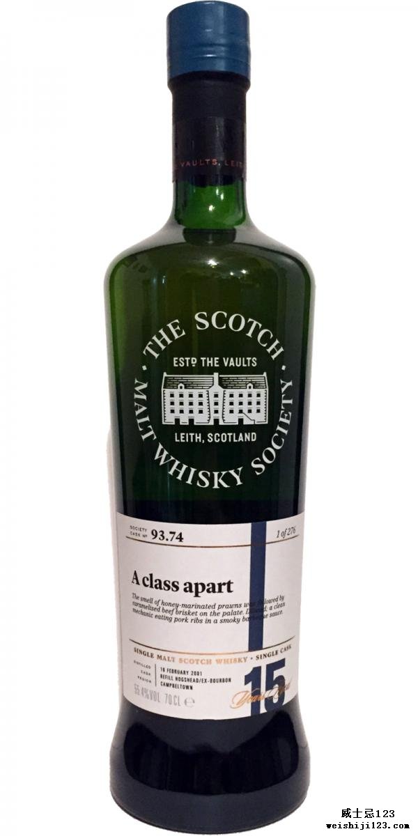 Glen Scotia 2001 SMWS 93.74