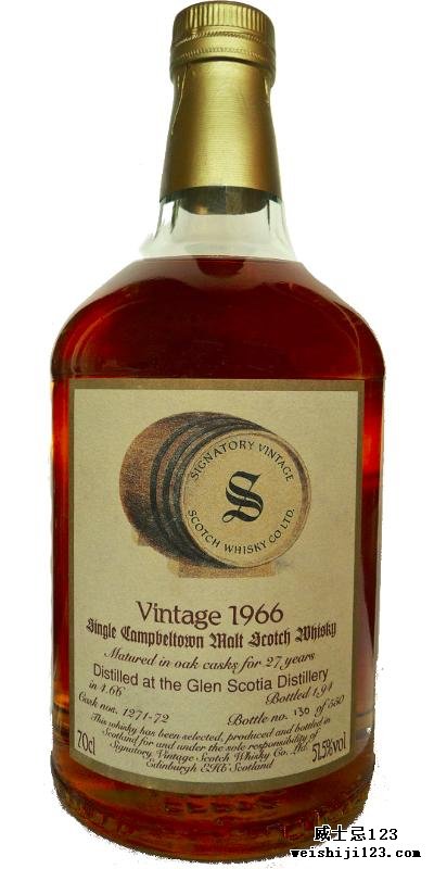 Glen Scotia 1966 SV