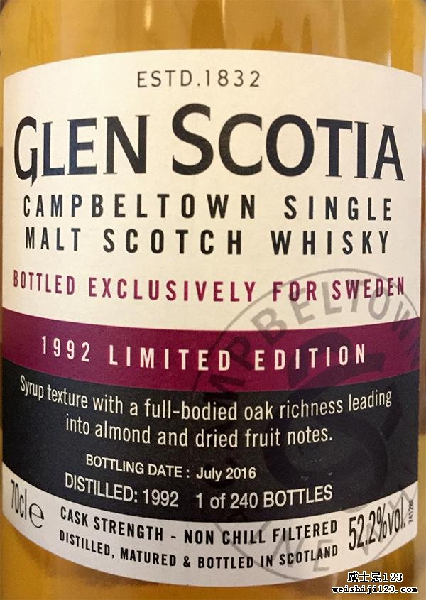 Glen Scotia 1992