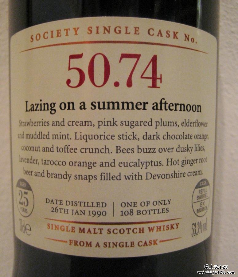 Bladnoch 1990 SMWS 50.74