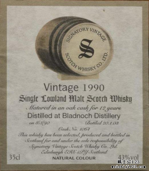 Bladnoch 1990 SV