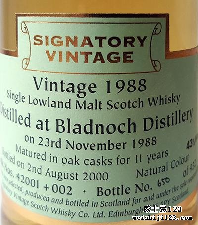 Bladnoch 1988 SV