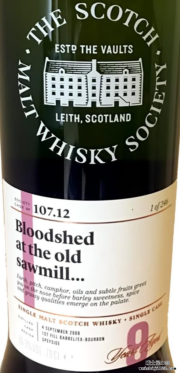 Glenallachie 2008 SMWS 107.12