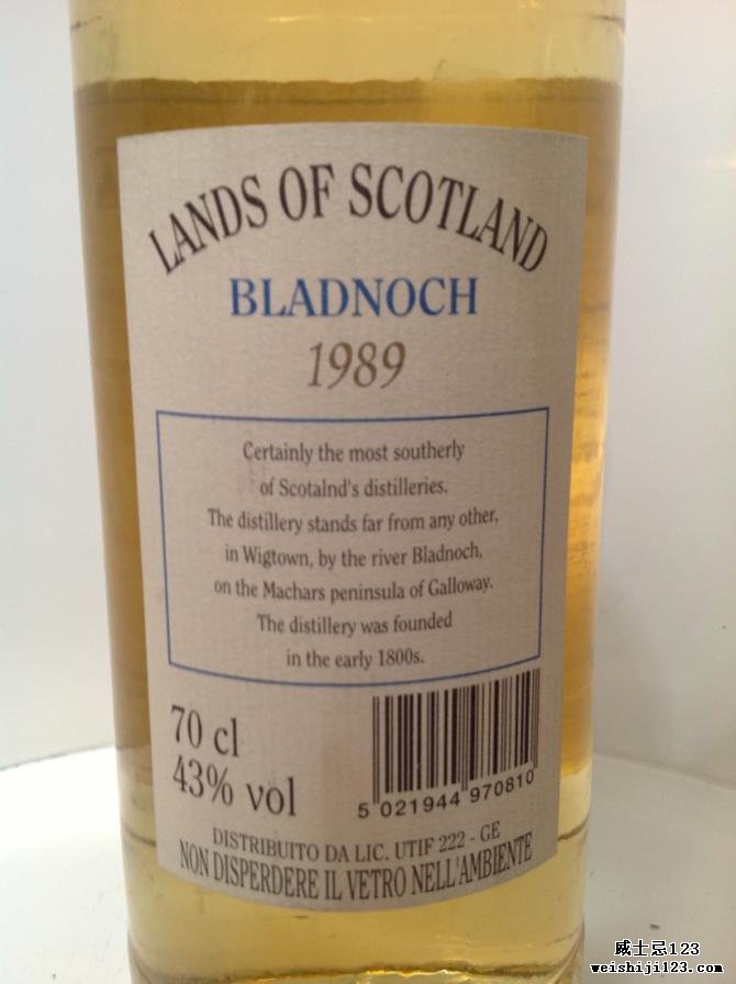 Bladnoch 1989 LoS