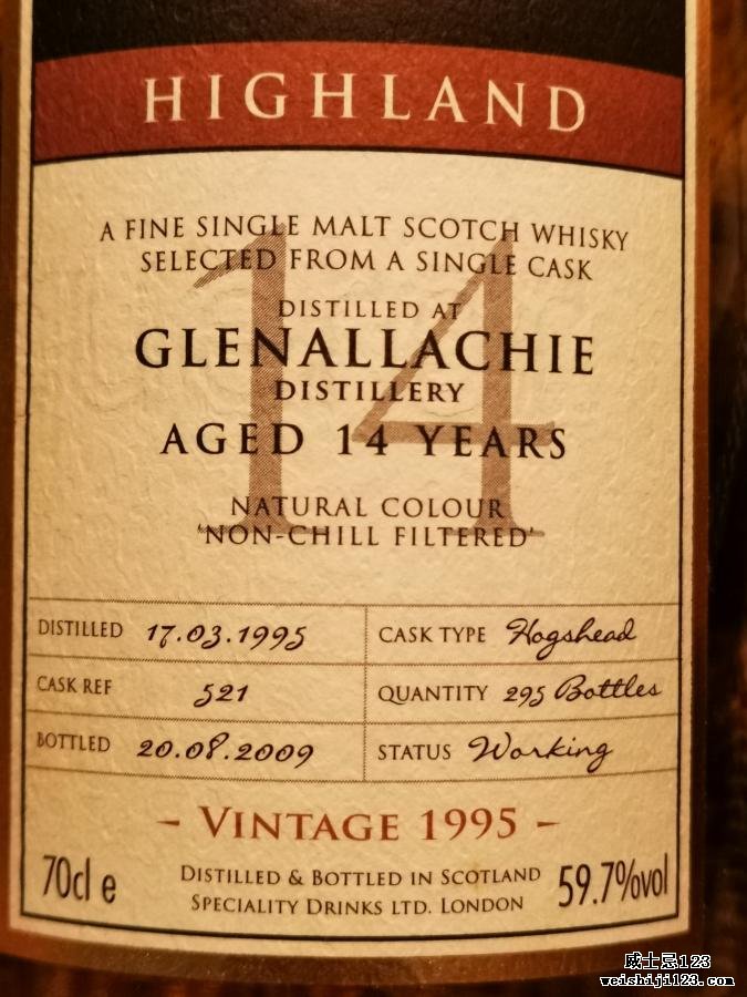 Glenallachie 1995 SMS