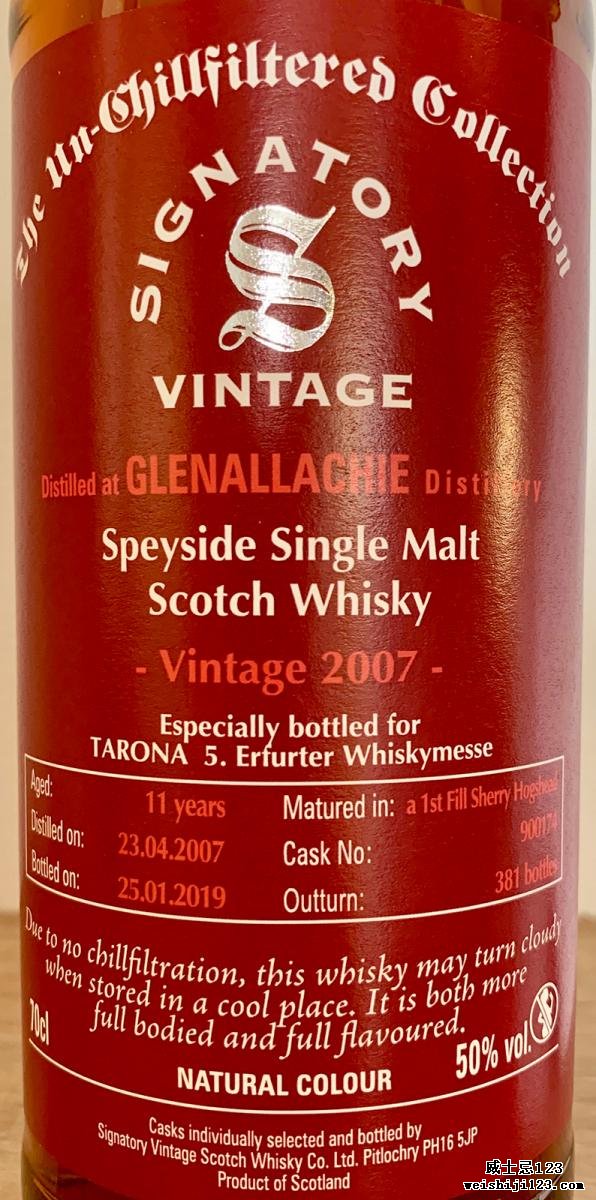 Glenallachie 2007 SV