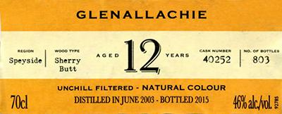 Glenallachie 2003 IM