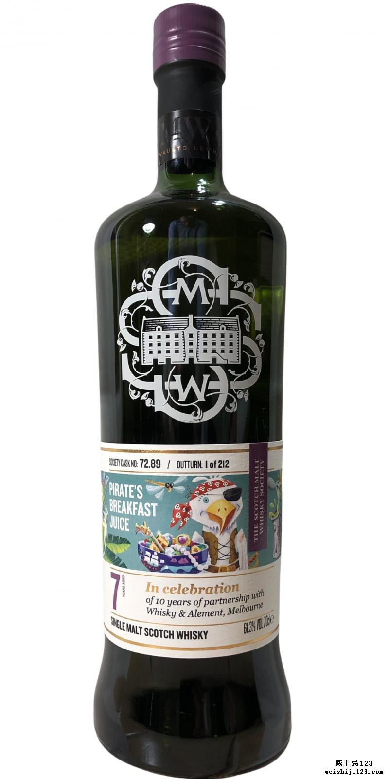 Miltonduff 2012 SMWS 72.89