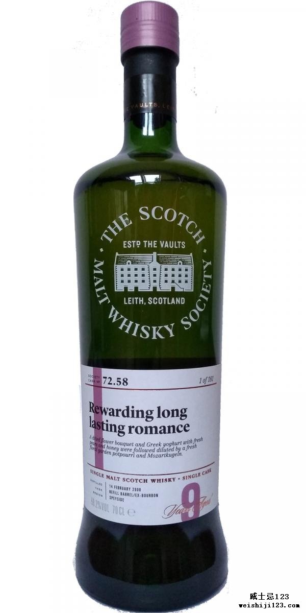 Miltonduff 2008 SMWS 72.58