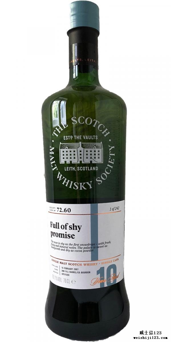 Miltonduff 2007 SMWS 72.60