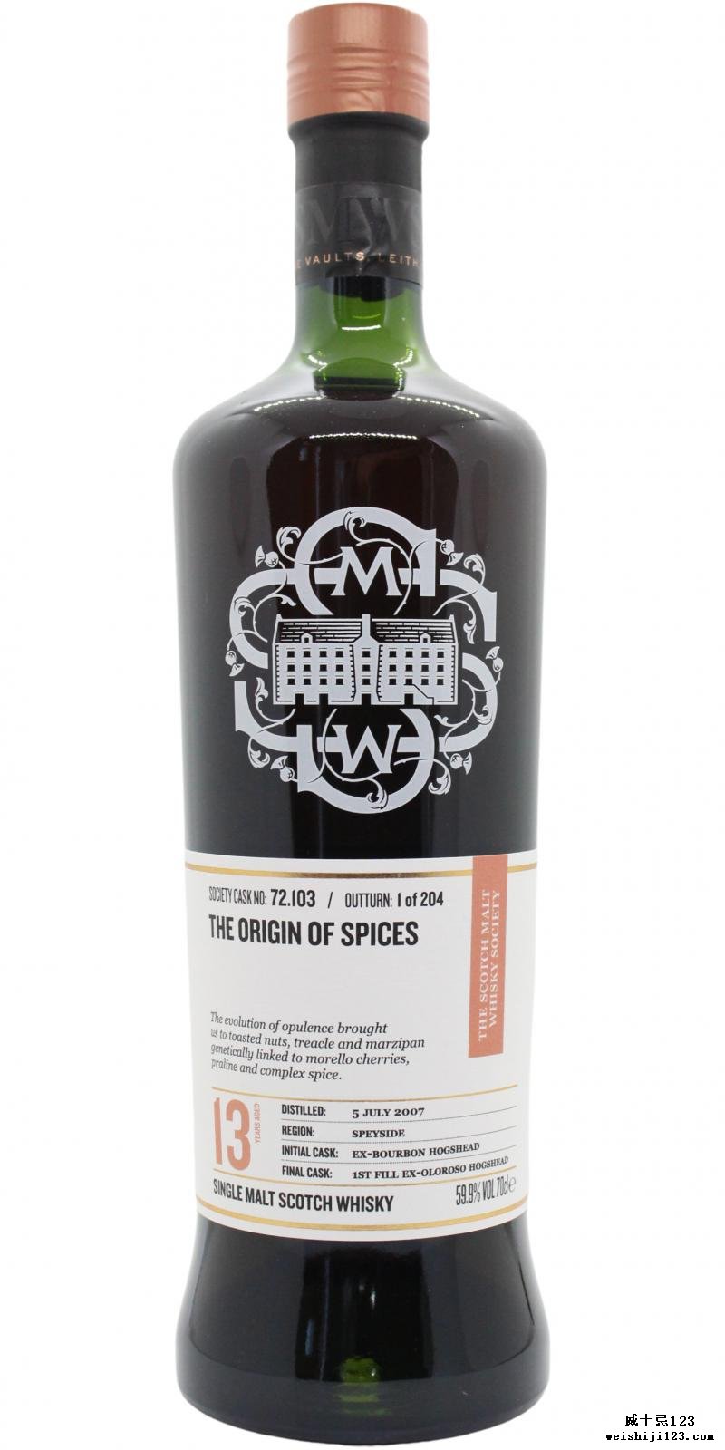 Miltonduff 2007 SMWS 72.103