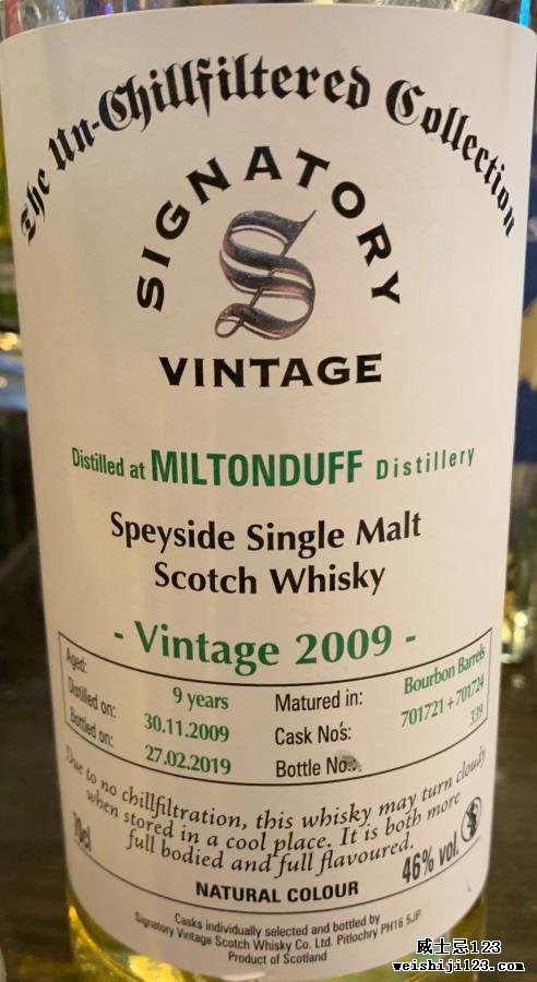 Miltonduff 2009 SV