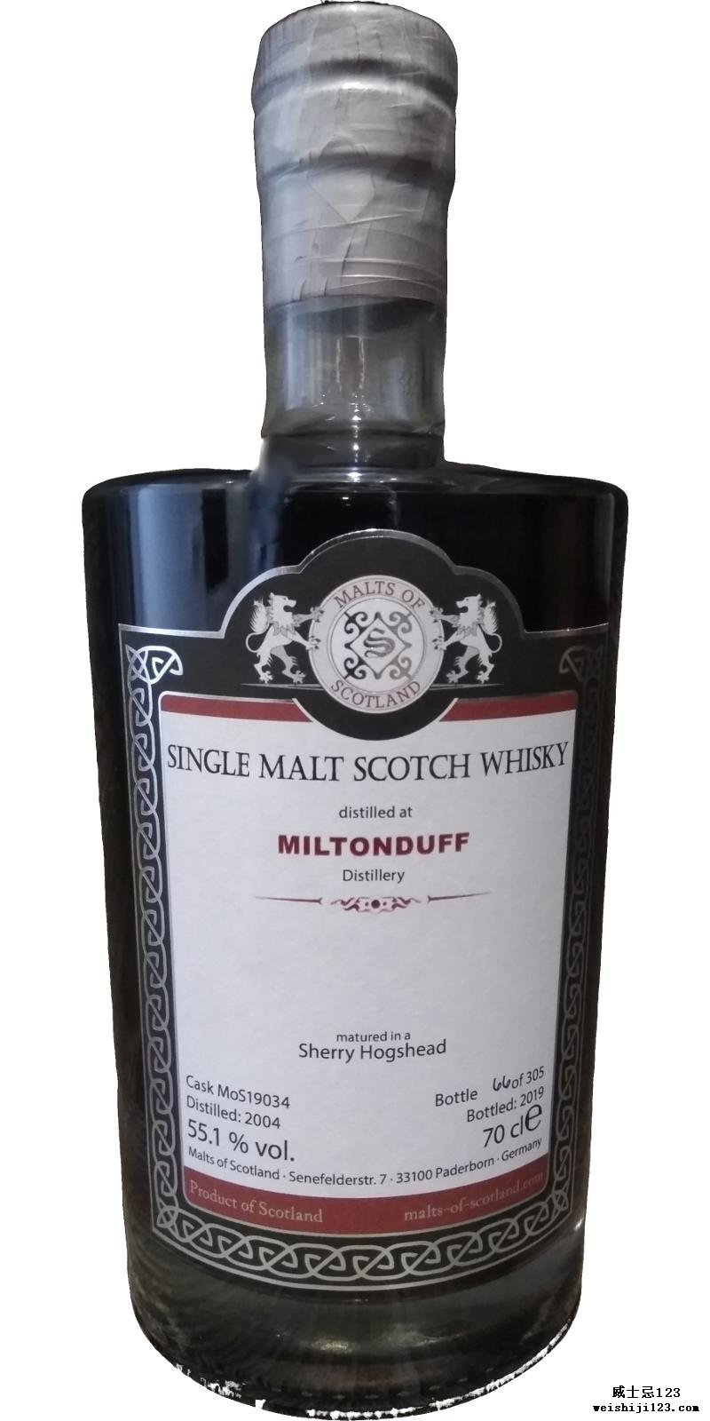 Miltonduff 2004 MoS