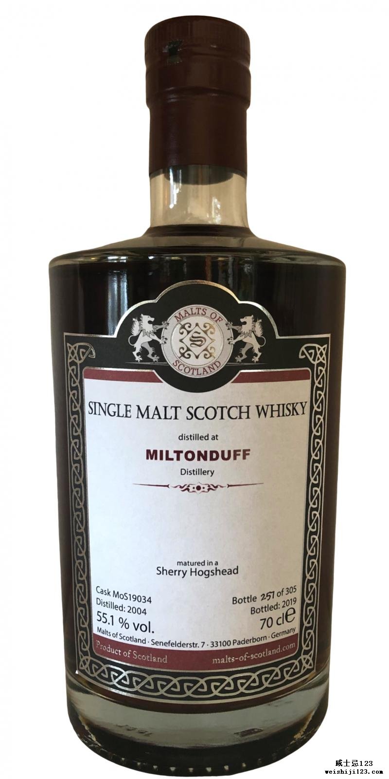 Miltonduff 2004 MoS