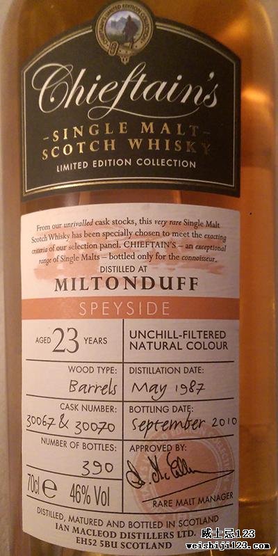 Miltonduff 1987 IM