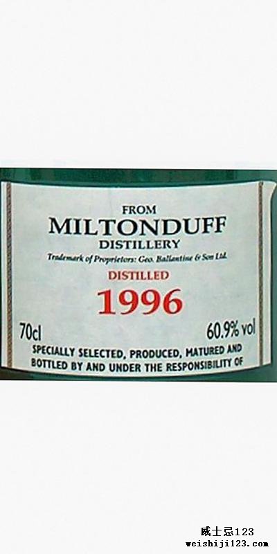 Miltonduff 1996 GM
