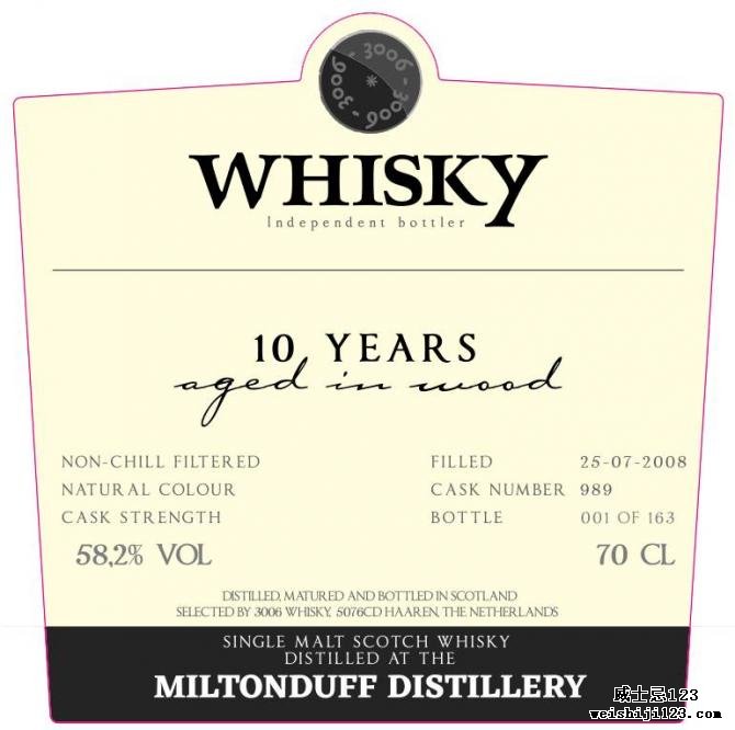 Miltonduff 2008 3W