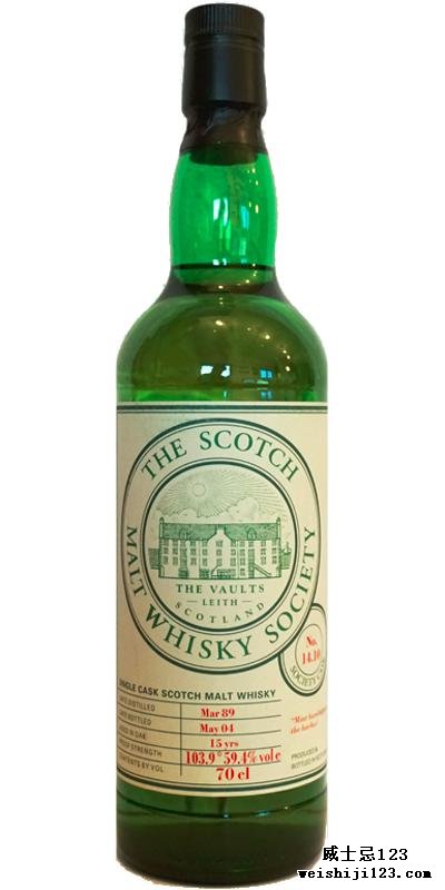 Talisker 1989 SMWS 14.10