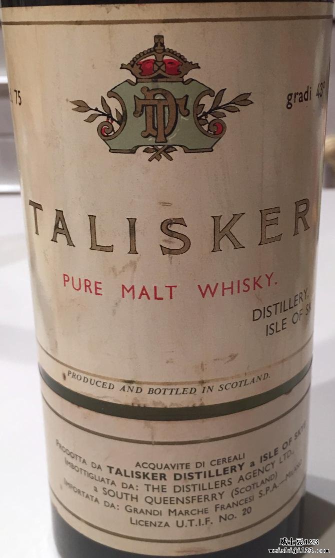 Talisker 08-year-old TDA