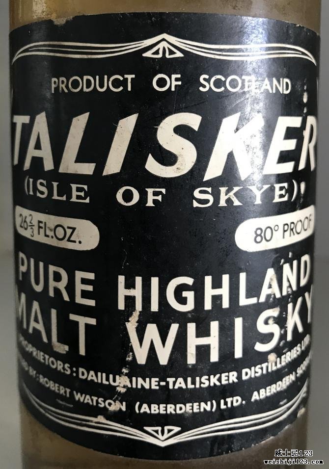 Talisker Pure Highland Malt Whisky RW