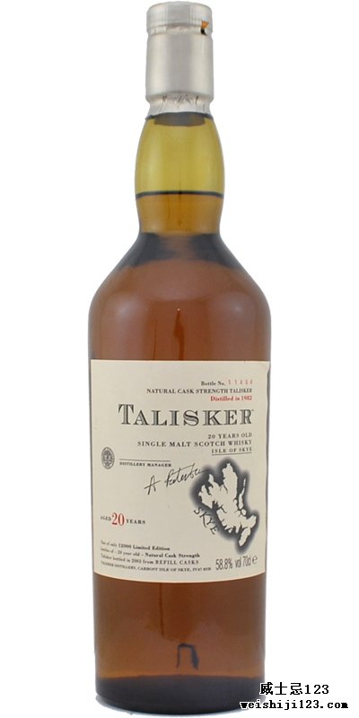 Talisker 20-year-old 1982