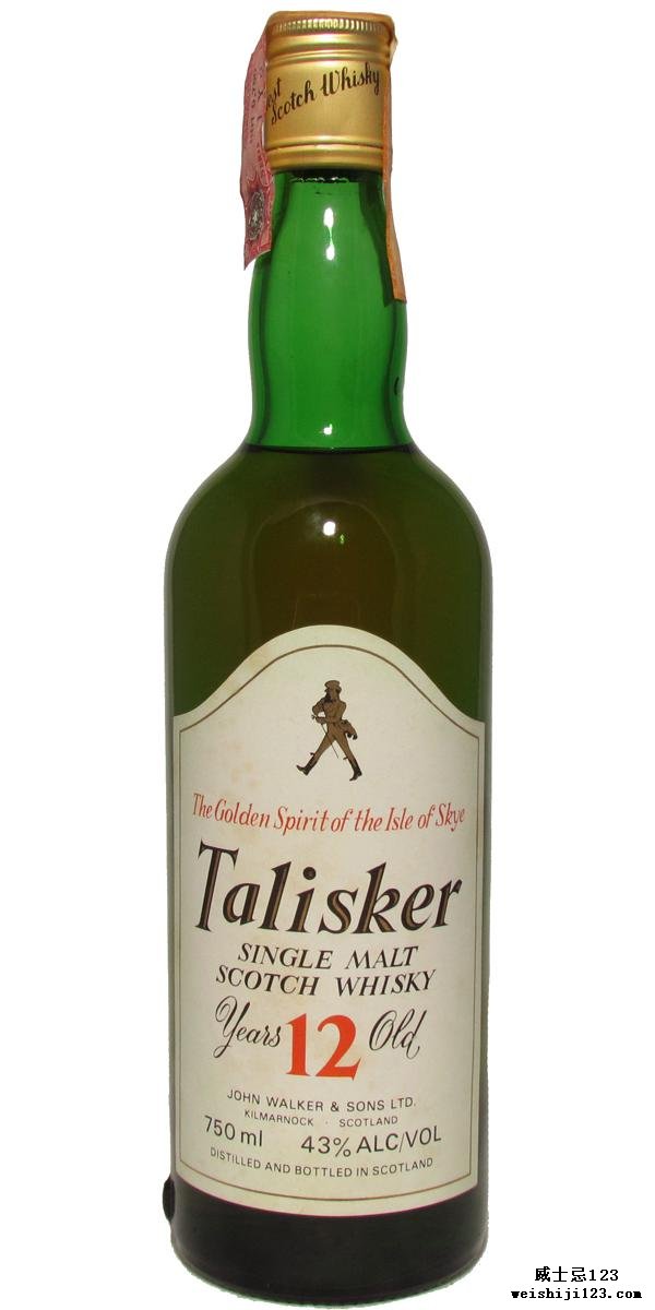 Talisker 12-year-old - old label