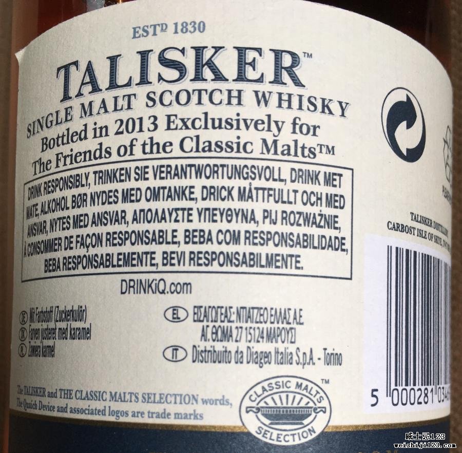 Talisker Friends of the Classic Malts