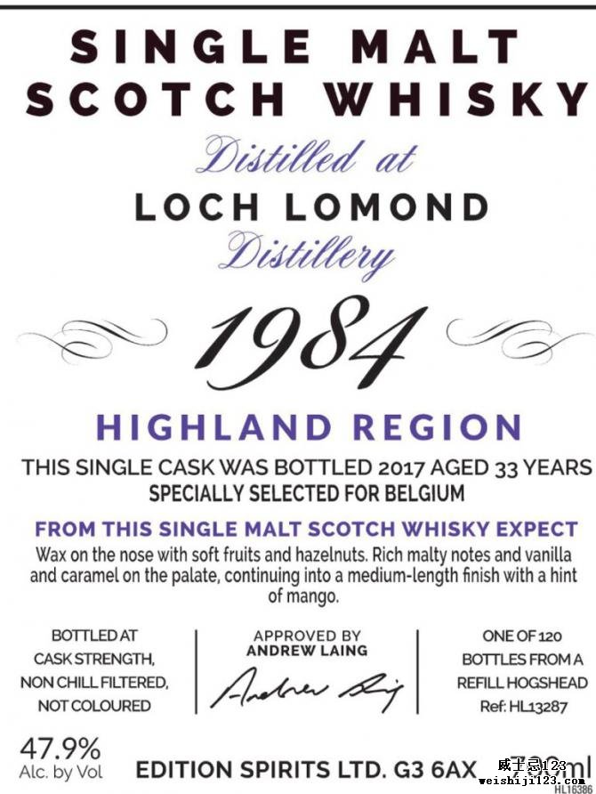 Loch Lomond 1984 ED