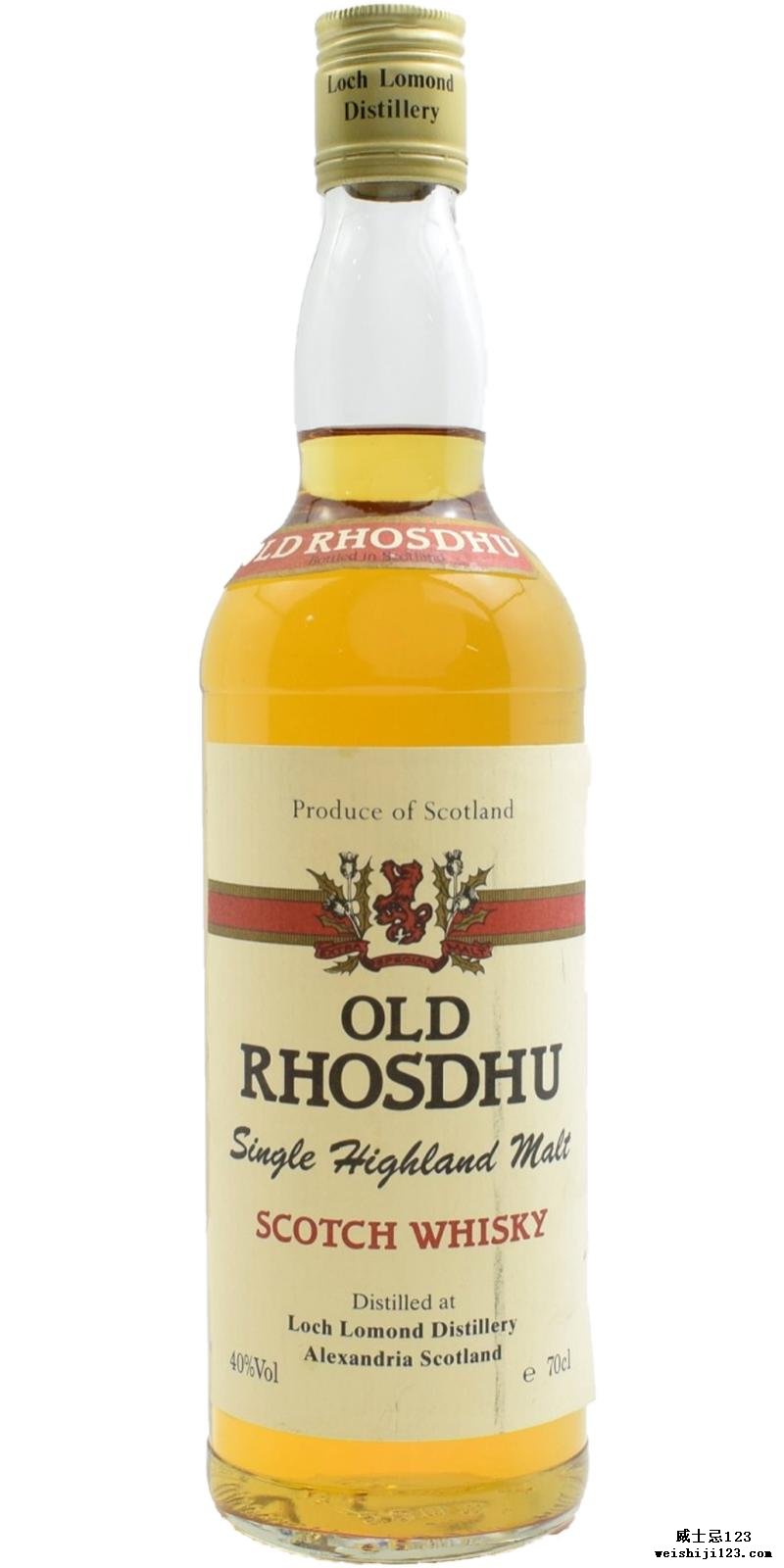 Old Rhosdhu Single Highland Malt