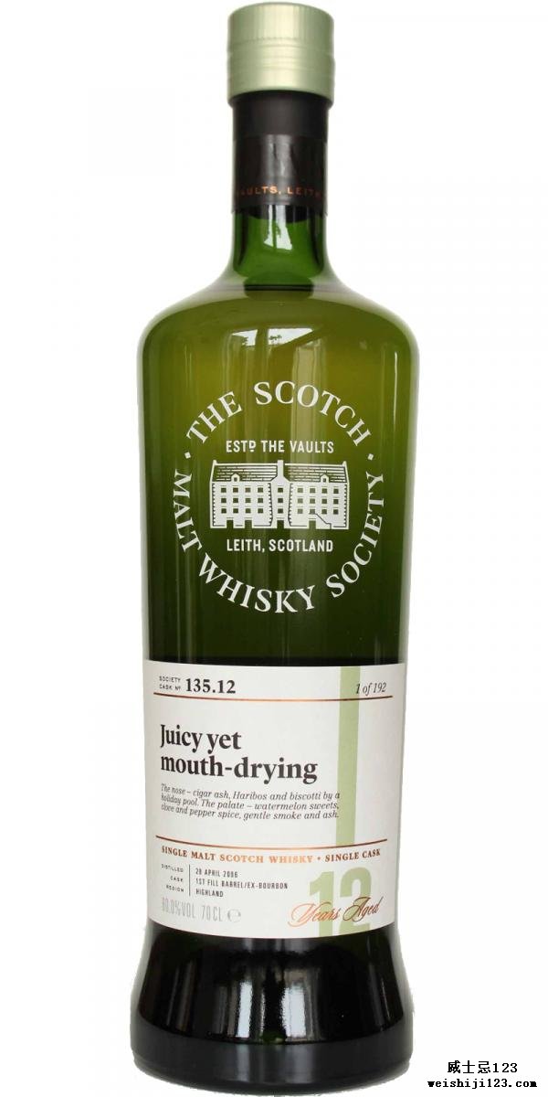 Loch Lomond 2006 SMWS 135.12