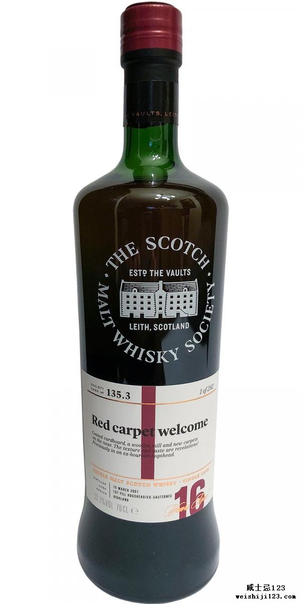 Loch Lomond 2001 SMWS 135.3